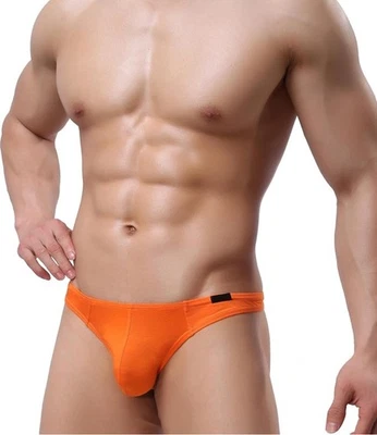 Мужские стринги трусиков оранжевый размер большой новый с ярлыками модальный спандекс яркий эластичной - Изображение 1 из 4