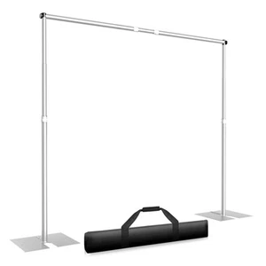 Pipe and Drape Backdrop Stand Kit 10x10ft, Heavy Duty Back Drop Adjustable St... - Picture 1 of 7
