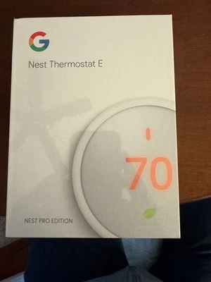 Google T4001ES Nest Thermostat E Smart PRO EDITION Thermostat White NEW SEALED - Image 1 of 4