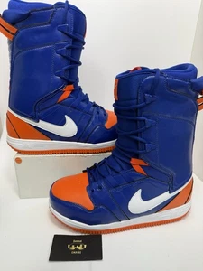 Botas de snowboard Nike Vapen para hombre talla 9 447125-400 naranja azul advertencia una vez SBB - Imagen 1 de 9