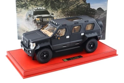 1:18 Original Resina G-Patton George Patton Panzer-SUV Nero Opaco Con Espositore - Immagine 1 di 4