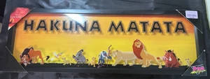 Disney Lion King Hakuna Matata Framed Glass Art Montage POP Creations - Picture 1 of 9