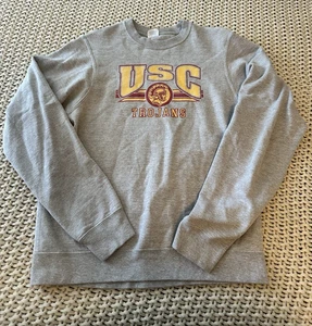 Womens USC Trojans Crewneck Sweatshirt Gray Size Small READ Description - Picture 1 of 7