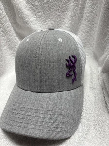 NWT Browning Nadia Baseball Cap Gray/White Hook & Loop Closure Adjustable Logo - Picture 1 of 11