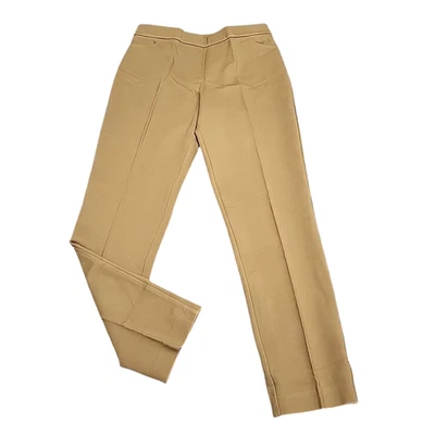 Susan Graver Womens Pull On Dressy Everyday Pants w Pockets Mocha Size S - Image 1 of 4