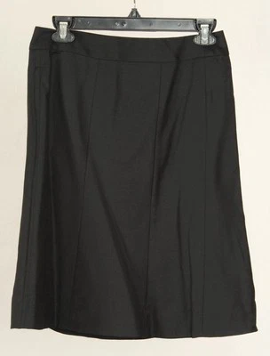 J. Crew Skirt Womens 0 Black A Line Lined 100% Wool - Image 1 of 4