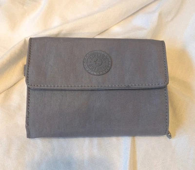 Blue/Grey Kipling Expanding Small Wallet for Women NO MONKEY KEYCHAIN - Imagem 1 de 4