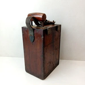 Antique - Blasting Machine Dynamite Detonator Plunger Box - Siemens Brothers - Picture 1 of 8