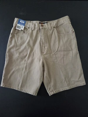 Pantalones Cortos de Jean New-Route 66 Calce Relajado Caqui Talla 36 Para Hombre  Foto 1 de 3