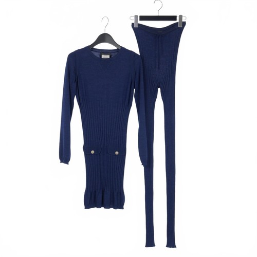 【Abiti】CHANEL 2010 Abito in Maglia e Leggings Set Up 36 38 Navy P39367K02740