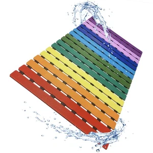 Non Slip Bathtub Mat | Double-Layered Shower Floor Mat with Suction Cups | EZ... - Picture 1 of 7