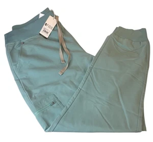 New! FIGS Scrub SET in AQM, Brand New with tags, XL Catarina Top, XL Zamora Pant - Picture 1 of 8