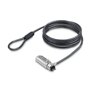 StarTech.com Slim Lock K-Slot Compatible, 6.6ft (2m) Combination Locking Cable, - Bild 1 von 9