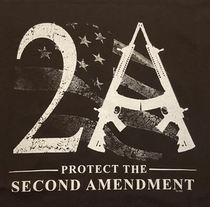 CAMISA ALL AMERICAN OUTFITTERS A2 PROTECT THE 2ND ENMEND RIGHTS/BANDERA - Imagen 1 de 9