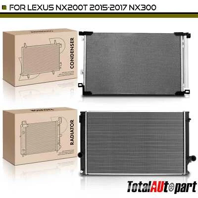 Kit de refrigeración de radiador y condensador de CA para Lexus NX200t 2015-2017 NX300 18-20 2,0 L Foto 1 de 4