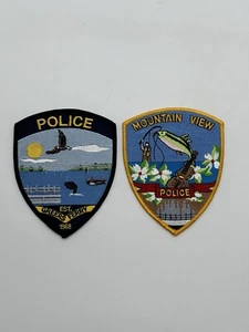 Lote de 2 - Parche coleccionable Mountain View Police Greers Ferry Arkansas AR - Imagen 1 de 9