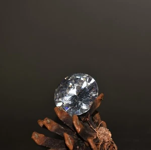 Early Collection of White Diamond Zircon Cone-Shaped Jewelry Ornaments - Picture 1 of 9