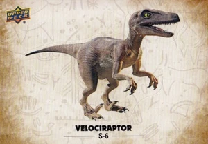 Dinosaurier 2015 Upper Deck Puzzle-Back Sticker Insert Card Velociraptor S-6 - Bild 1 von 2