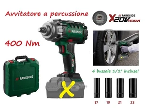 Avvitatore a percussione Parkside PASSK 20-Li C4 20V 1/2" 400Nm senza batteria - Imagen 1 de 11