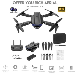 2023 New RC Drone 4K HD Camera WiFi FPV Black Quadcopter Black Falcon Style - Picture 1 of 10