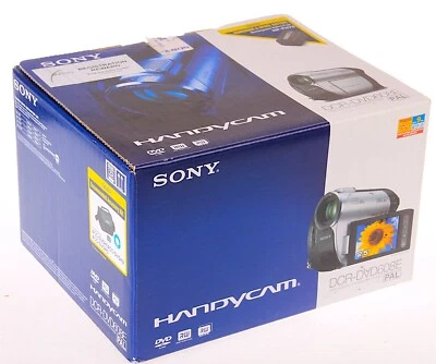 SONY Handycam DCR-DVD608E PAL Camcorder ZEISS Tessar NOS New/Boxed Mini DVD RARE - Image 1 of 4