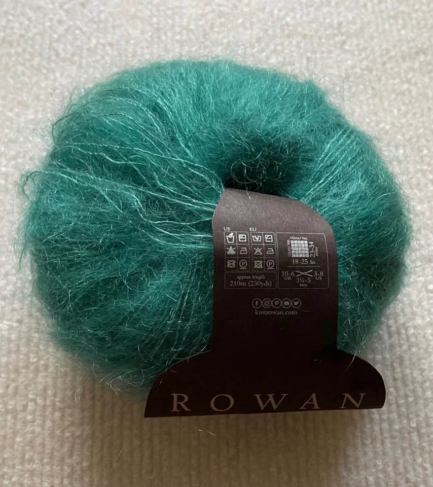 Rowan Kidsilk Haze Mohair Luxurious Yarn Green Gem 229 yds 25 g Lace #692 - Image 1 of 1