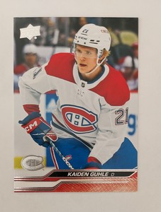2023-24 Upper Deck Series 1 Base #97 Kaiden Guhle Montreal Canadiens