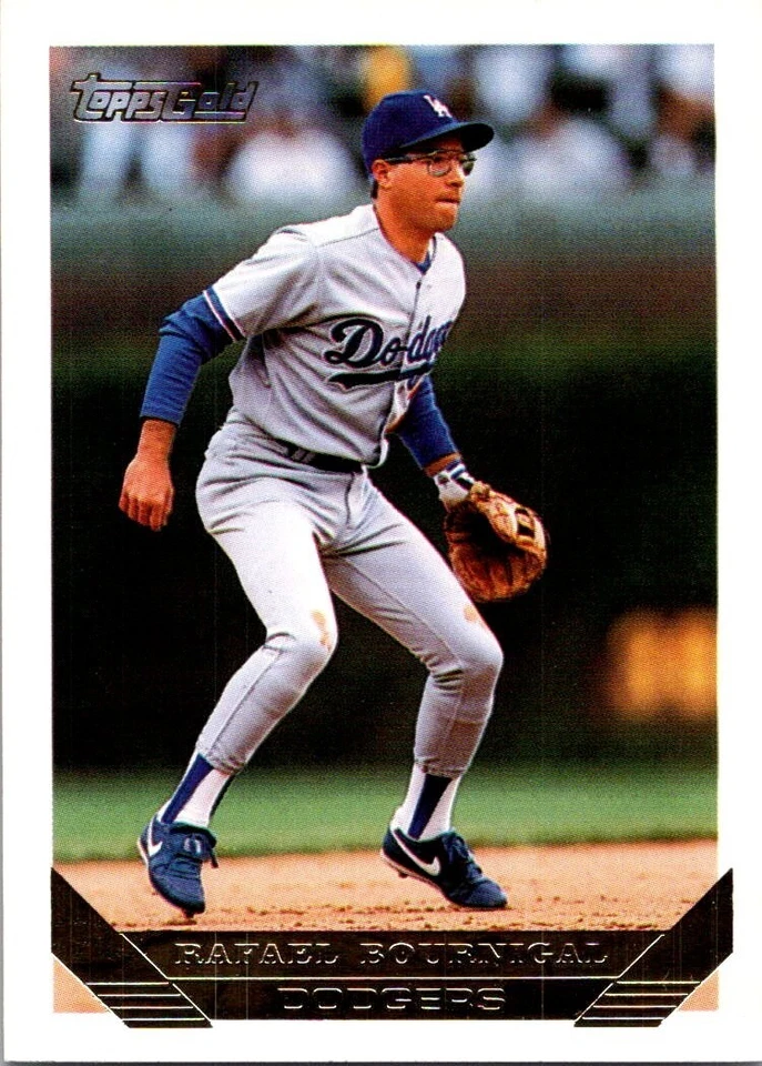 1993 Topps Gold #651 Rafael Bournigal Los Angeles Dodgers Free Shipping! - Image 1 of 1