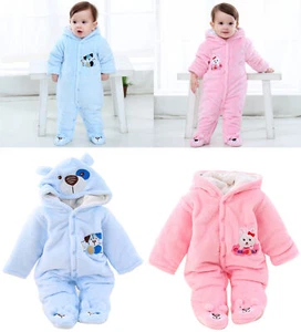 Nuevo Nacido Invierno Mono Lanza Conjunto Con Capucha Bebé Body Cálido Abrigo Nuevo - Imagen 1 de 43