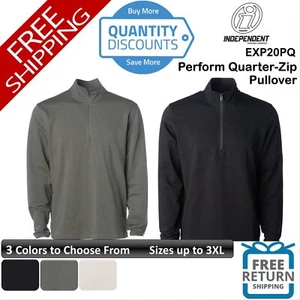 🔥 Independent Trading Co. Men Perform Quarter-Zip Pullover Up To 3XL EXP20PQ - Picture 1 of 19
