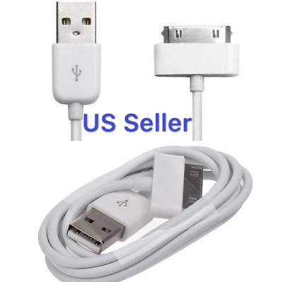 lot 6Ft USB Charger Cable Cord Compatible to charge iPhone 4 4S iPod 4th Ipad_2 - Image 1 of 4