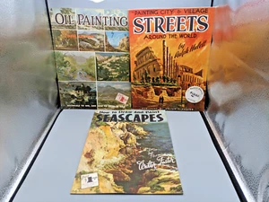 Walter Foster Art Instruction Books Painting Streets Seascapes Vintage Lot of 3 - Picture 1 of 15