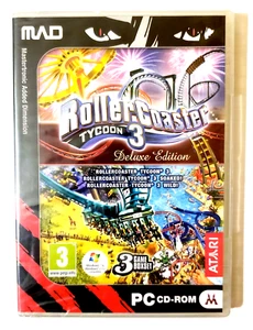 Rollercoaster Tycoon 3 Deluxe Edition - Three PC Games, New & Sealed. - Picture 1 of 1