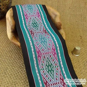 Ethnic Chinese Miao Hmong Embroidered Geometric Ribbon Tape Tribal M1911 - Picture 1 of 8