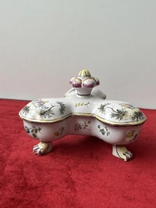Boîte à épices En Faience Marseille Époque XIX Siècle ?? - Photo 1/14