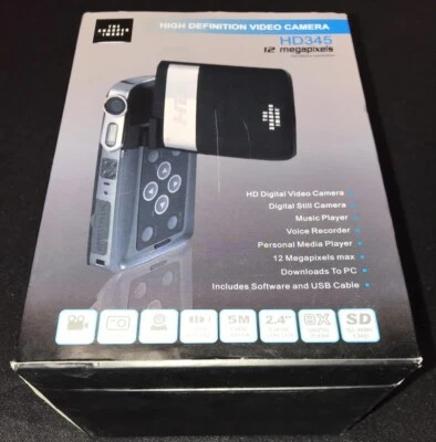 The Sharper Image High Definition Digital Video Camera HD345 12MP 32MB - Image 1 of 4