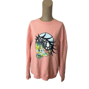 maglione donna yurie sekiya teddy rosa fresco grafica taglia media - Foto 1 di 9