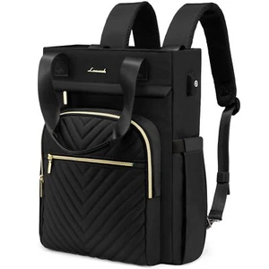 Laptop Backpack for Women, 15.6 Inch Work Business Laptop Bag, Wide Top Open ... - Picture 1 of 6