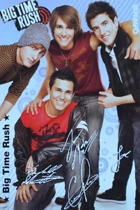 BIG TIME RUSH - Autogrammkarte 10x7cm BRAVO Autogramm Trading Card Fan Sammlung - Picture 1 of 1