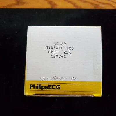 RYD5AYO-120  PHILIPS Relay-new IN box-SPDT 25A 120VAC - Image 1 of 3