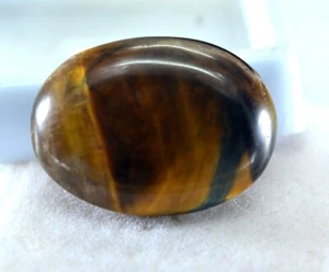 22.60 Ct Natural Certified Rare Tiger eye Top Grade GIFT Loose Gemstone TG27 - Picture 1 of 5