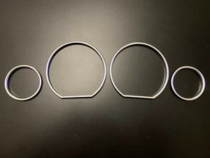 DIAL MEDIDOR VELOCÍMETRO CROMO MATE ANILLOS BISEL PARA BMW SERIE 3 E36 M3 Z3 M - Imagen 1 de 1
