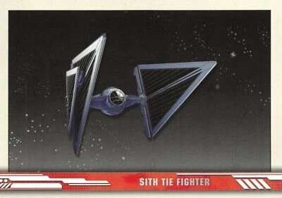 Star Wars Rise of Skywalker Series 1 SHIPS Insert Card SV-7 / SITH TIE FIGHTER - Image 1 of 2