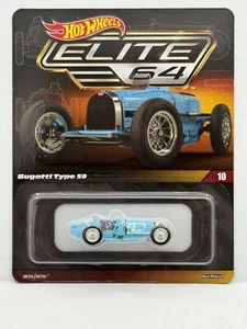Hot Wheels 2024 RLC Exclusive HWC Elite 64 Blue Bugatti Type 59 - Picture 1 of 21