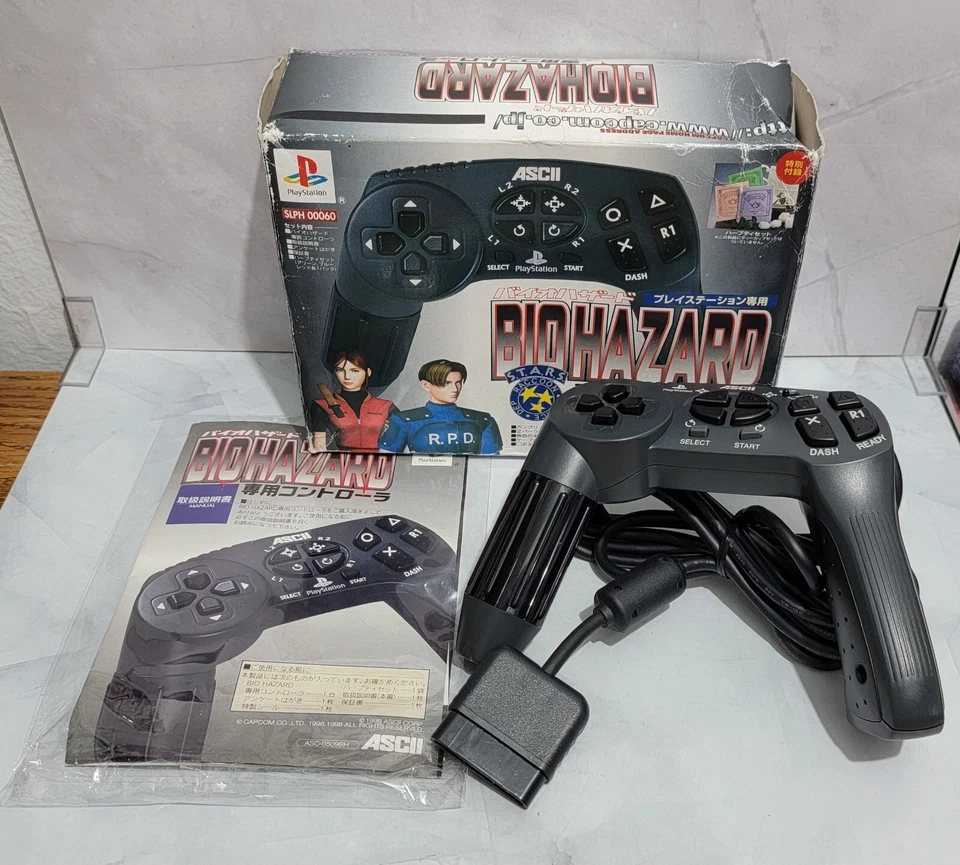 PS1 BIOHAZARD Exclusive Controller  Japanese Import ASCII Resident Evil Capcom - Image 1 of 4