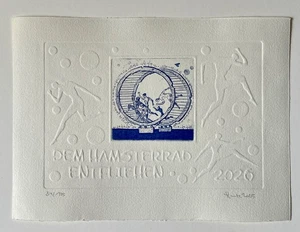 Jahresgrafik 2026 Rainer Henze Originalgrafik handsigniert Radierung Prägedruck - Bild 1 von 1