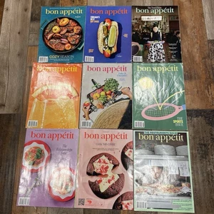 Bon Appetit Magazine Lot of 9 Issues - 2024 - Cooking Baking Holiday Recipes - Imagen 1 de 5