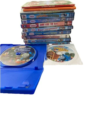 Thomas the Train Thomas & Friends Dvds Lot Of 13 Christmas Halloween Ride Rails - Image 1 of 4