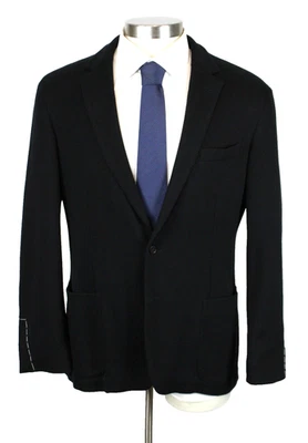 Ralph Lauren Purple Label Hadley Double Knit Jacket 44 R Black Cotton Cashmere - Image 1 of 4
