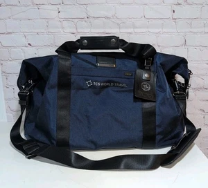 Brand New Tumi Travel Satchel Double FXT Ballistic Duffle Bags Nylon Blue 133313 - Picture 1 of 18